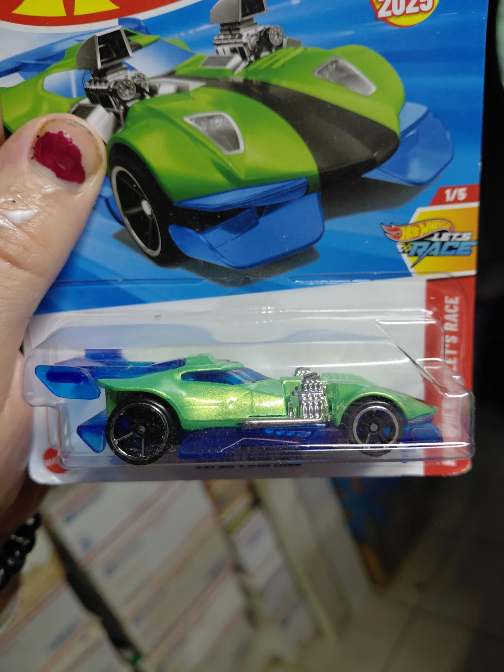 Hot Wheels Super Twin Mill (Metalflake Green), featured in the Hot Wheels Let's